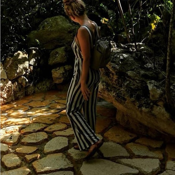 Striped jumpsuit - Picture 4 of 4